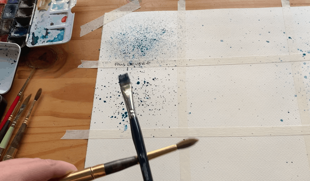 How to make a watercolor splash digitally